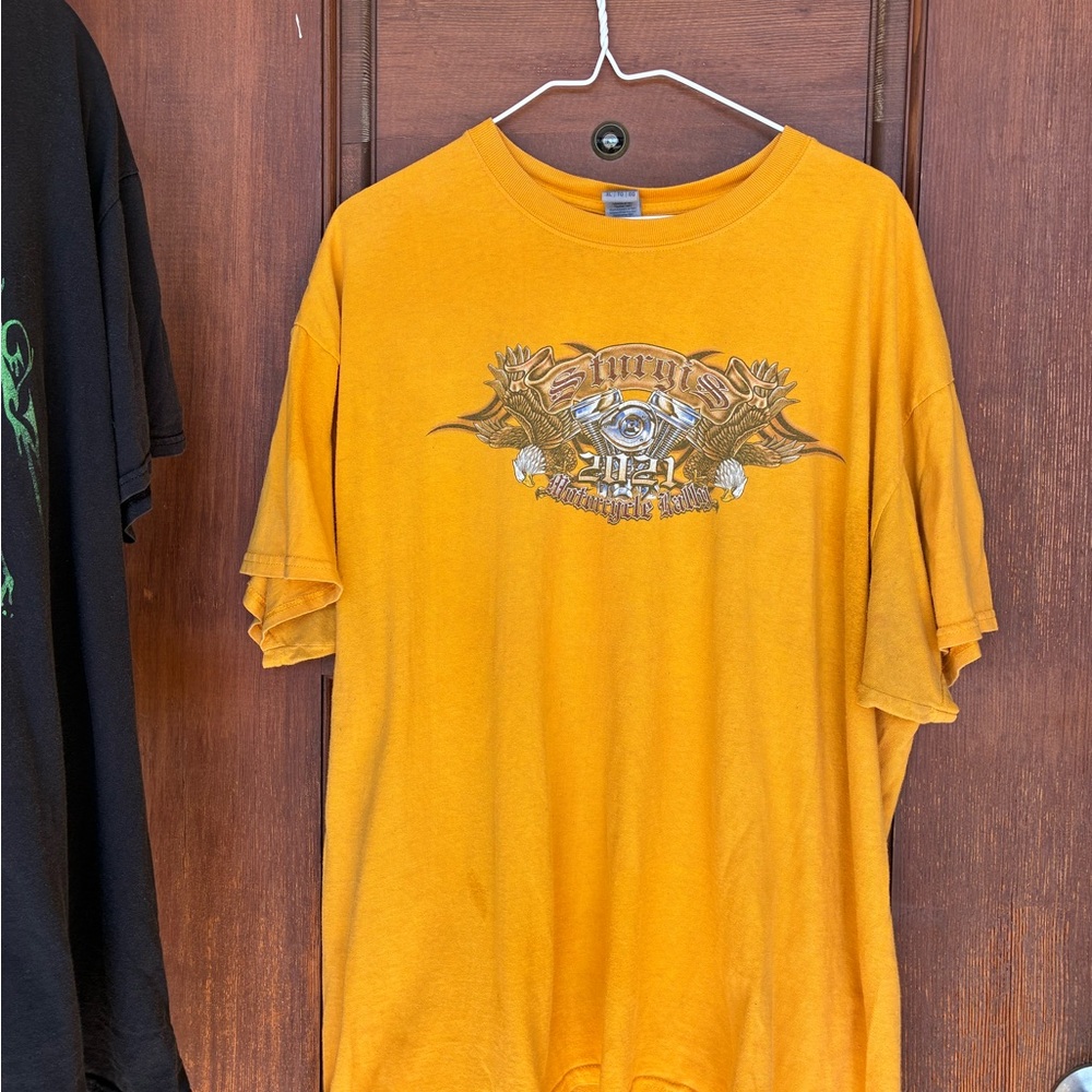 Sturgis yellow shirt vintage